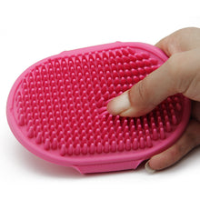 Load image into Gallery viewer, Massage Mit pet shower dog brush Hair Remove Qualified Pet Dog Cat Bath Glove Brush Comb Rubber Hair Fur Grooming Massaging
