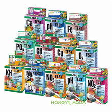 Load image into Gallery viewer, JBL water test kit PH NO2 NO3 Ca Mg Cu O2 CO2 PO4 NH4 GH KH Fe aquarium fresh maring water fish tank
