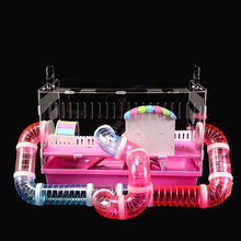 Load image into Gallery viewer, Hamster Cage Supplies Pipeline Tunnel Acrylic Guinea Pig Cage Transparent External Accessories Package Maze Toy
